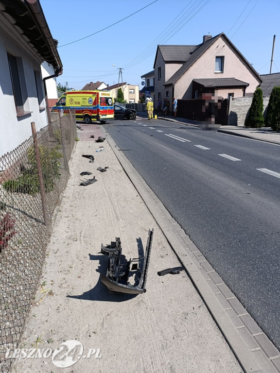 Rowerzystka potrącona przez samochód