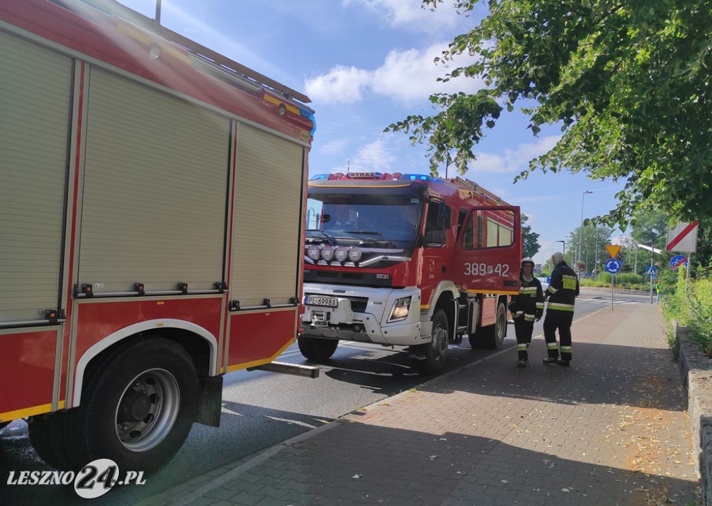 Co się stało przy ul. Dworcowej w Lesznie?