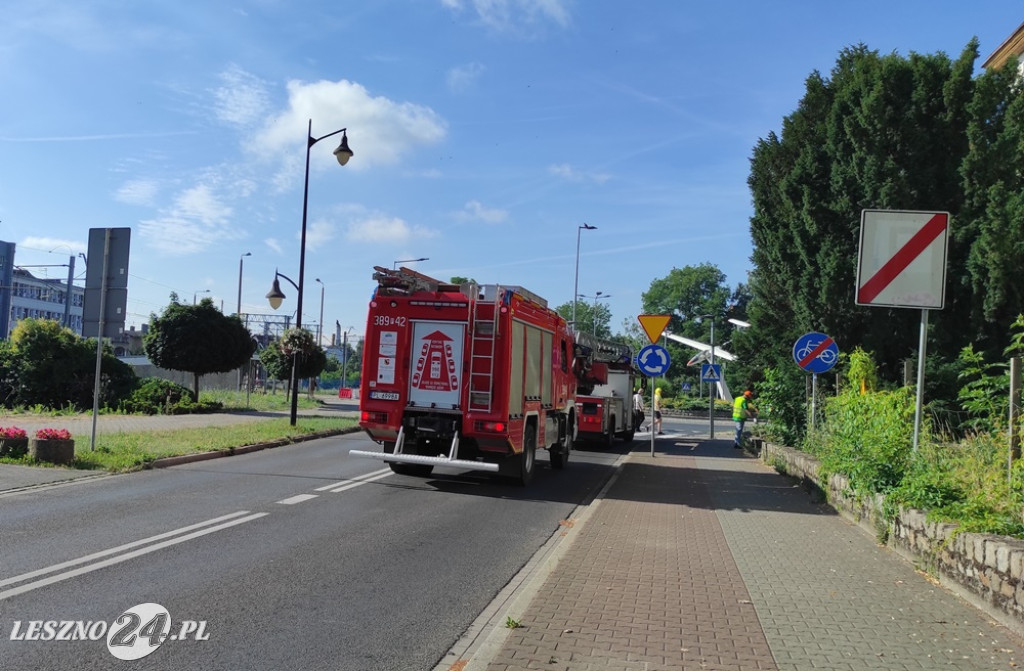 Co się stało przy ul. Dworcowej w Lesznie?