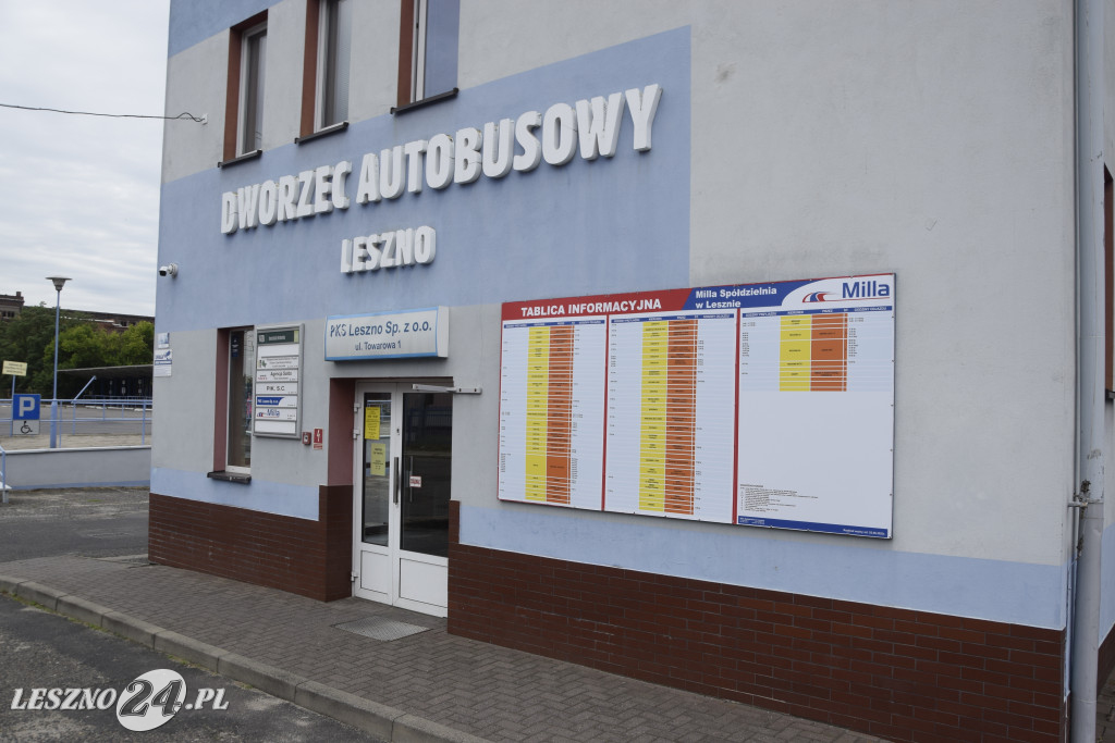 Pustki na leszczyńskim dworcu autobusowym