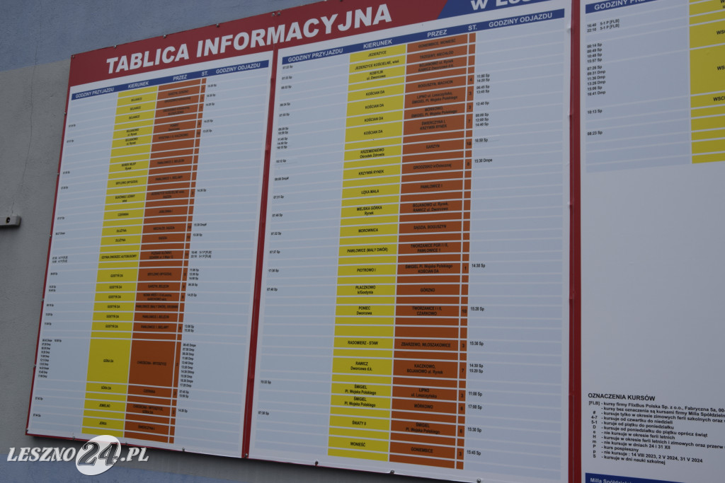 Pustki na leszczyńskim dworcu autobusowym