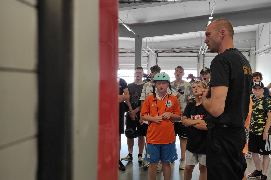 MDP Leszno-Gronowo z wizytą w komendzie