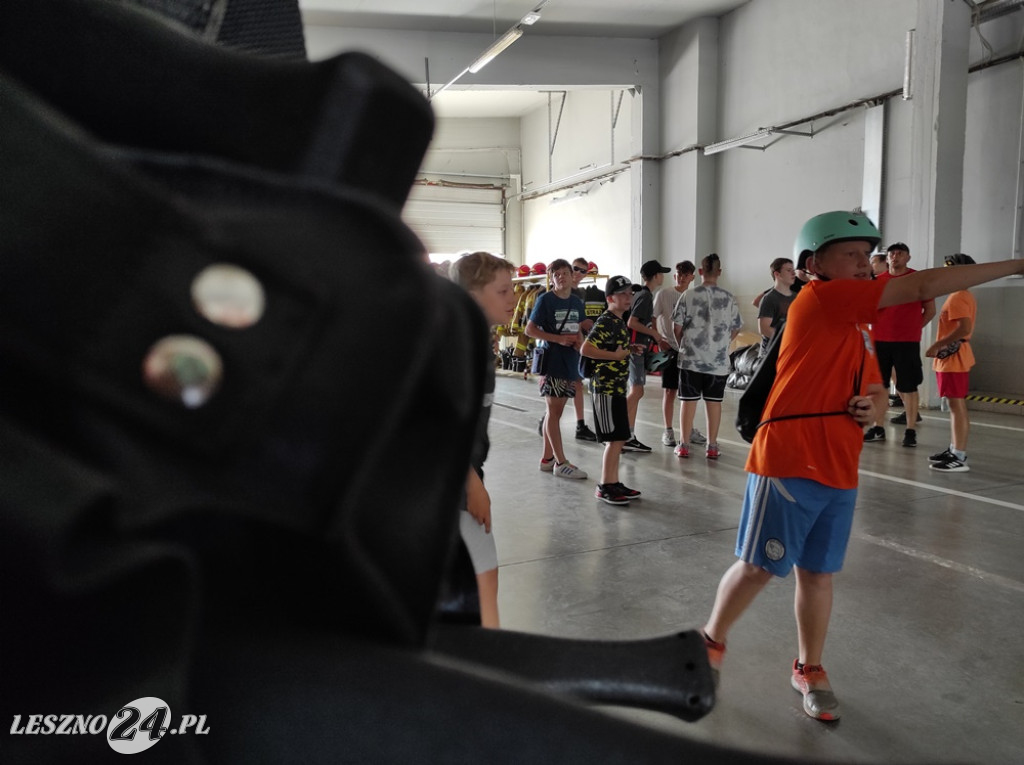 MDP Leszno-Gronowo z wizytą w komendzie