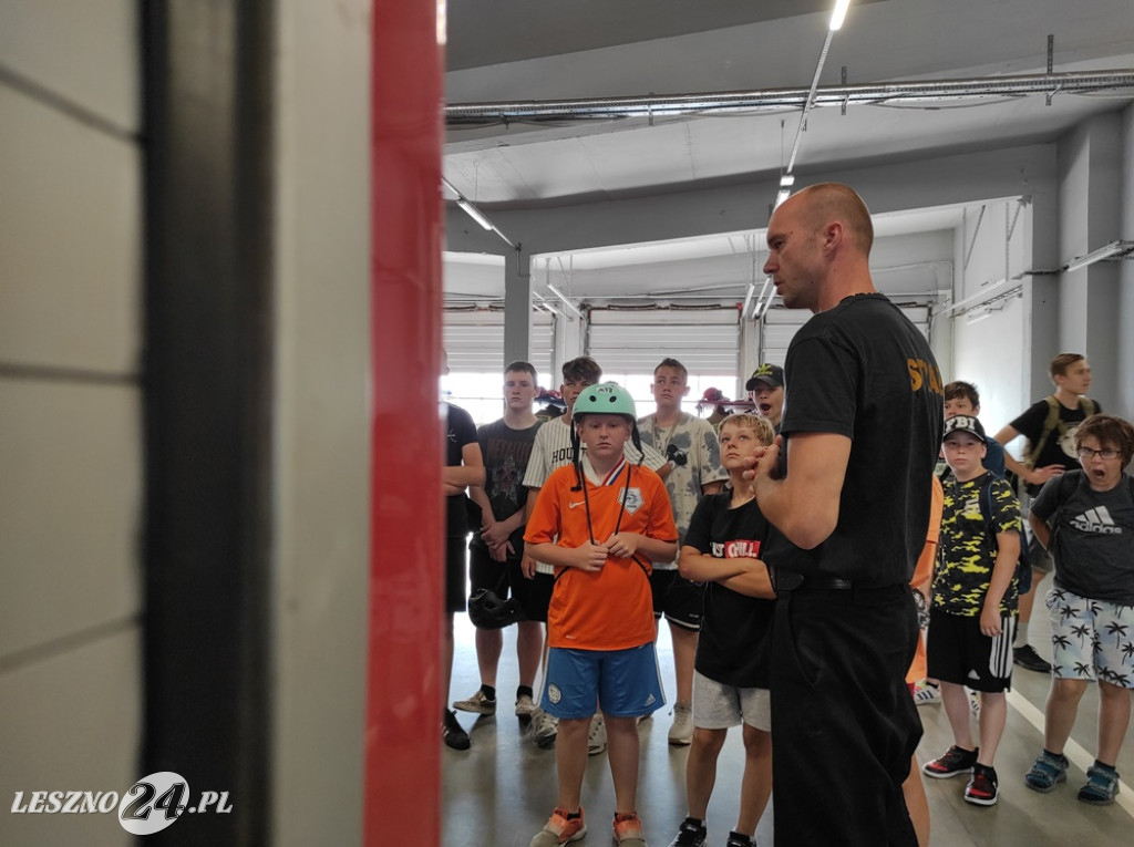 MDP Leszno-Gronowo z wizytą w komendzie