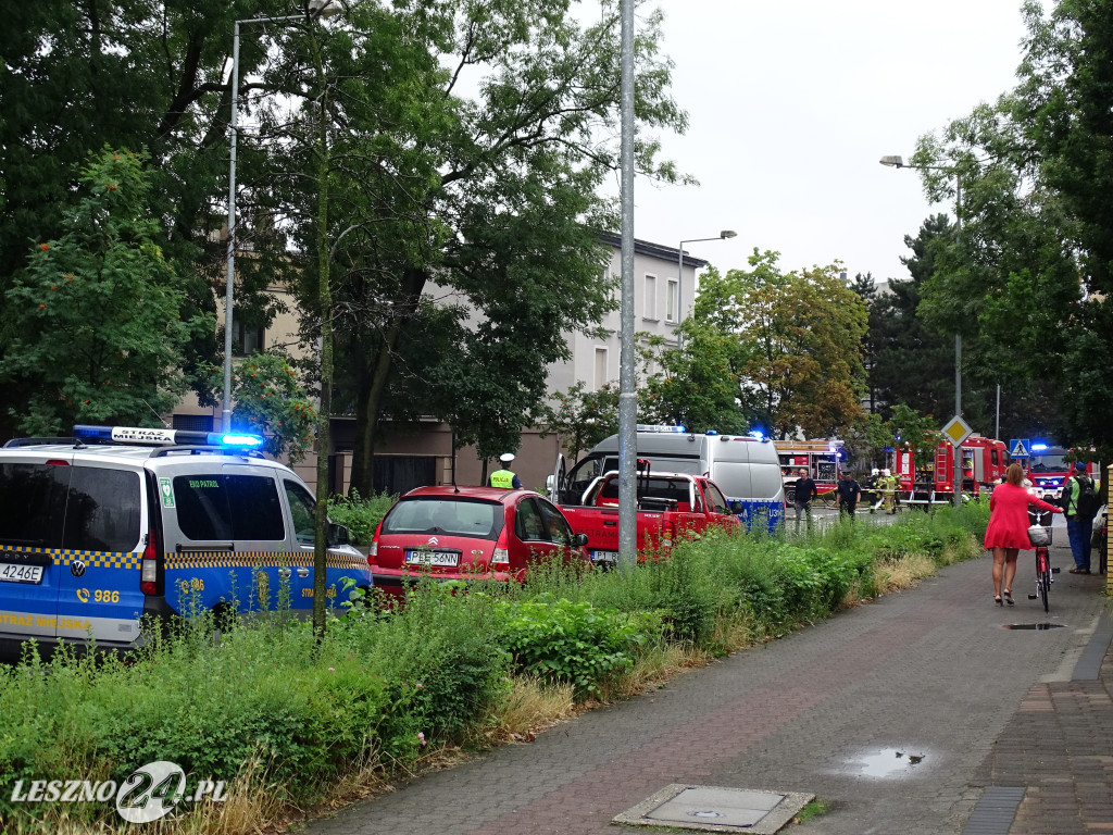 Pożar baru Pastrami Summer w Lesznie