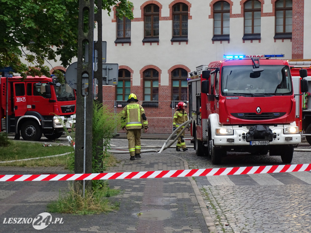 Pożar baru Pastrami Summer w Lesznie
