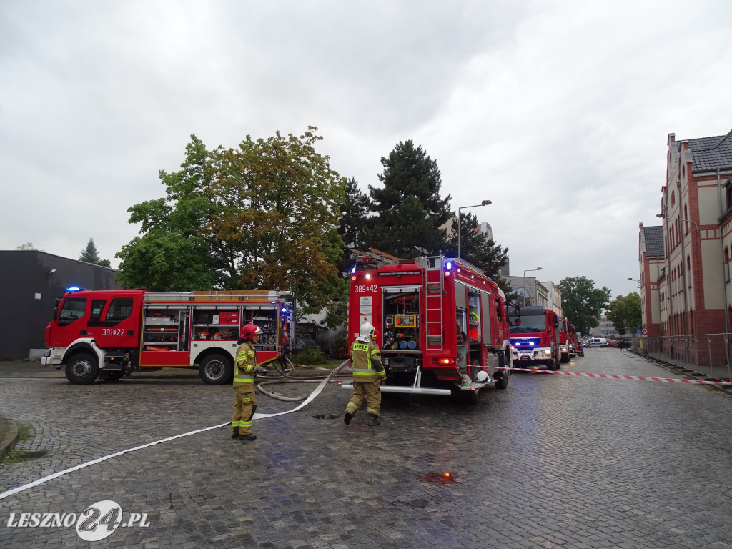 Pożar baru Pastrami Summer w Lesznie