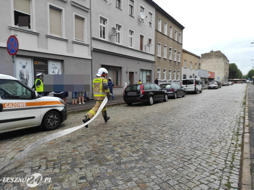 Pożar baru Pastrami Summer w Lesznie