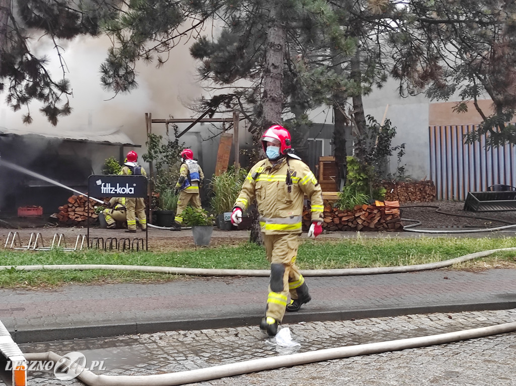 Pożar baru Pastrami Summer w Lesznie