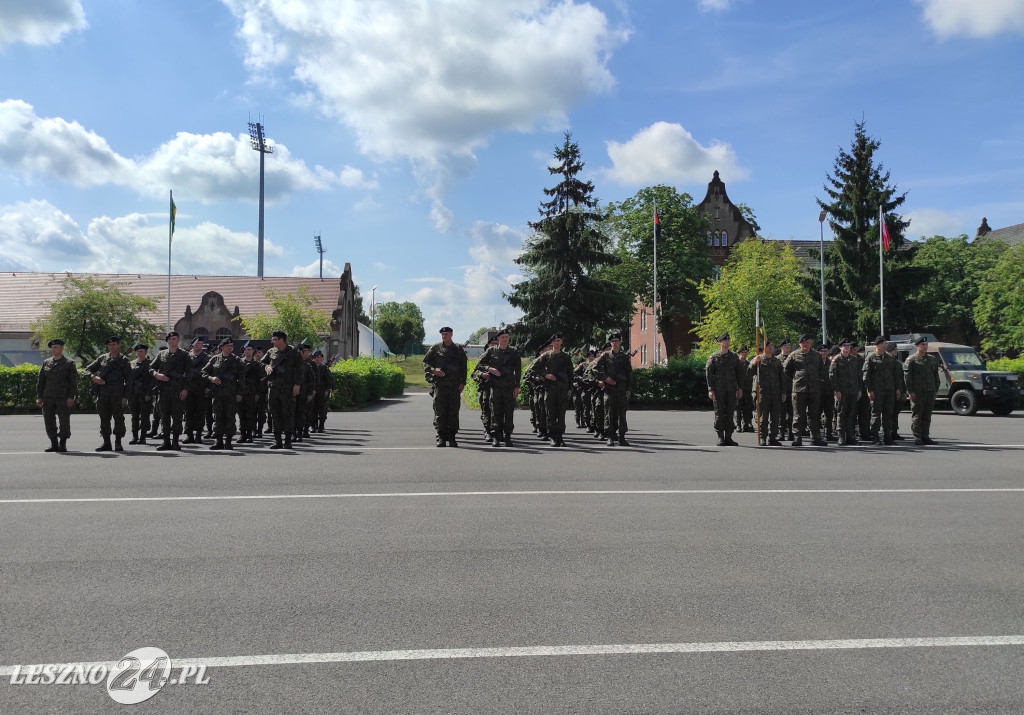 Przysięga wojskowa w Lesznie