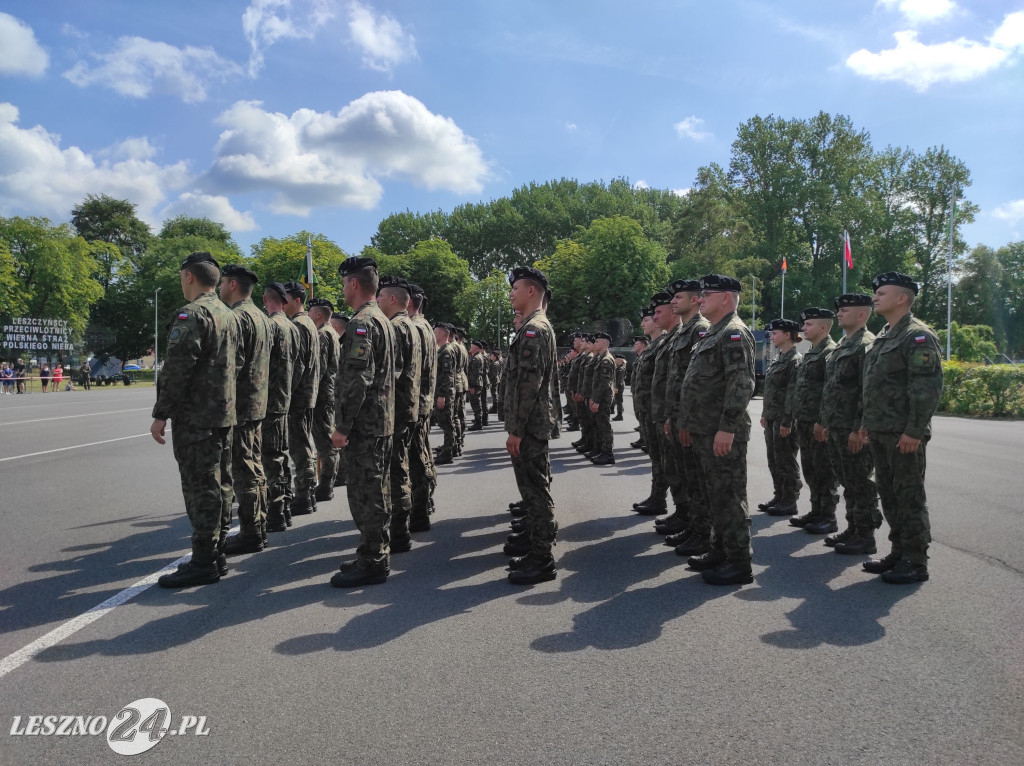 Przysięga wojskowa w Lesznie