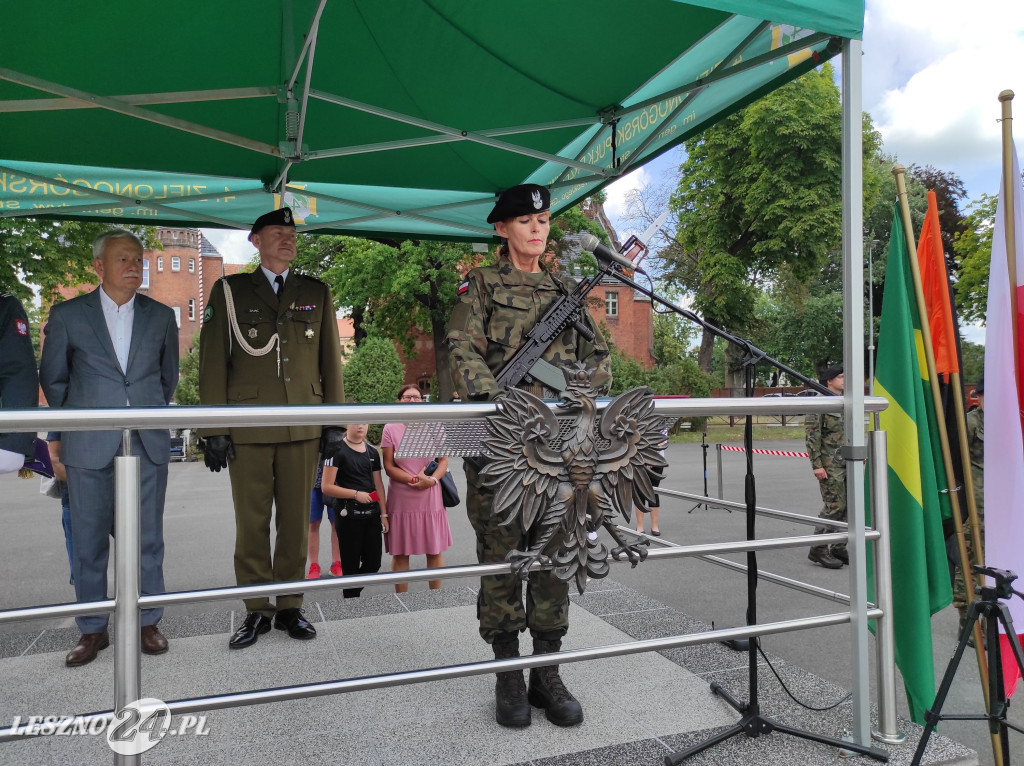 Przysięga wojskowa w Lesznie
