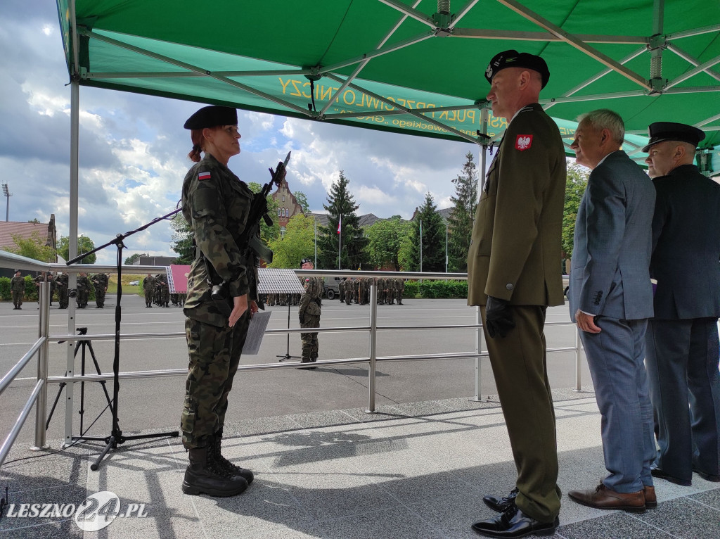 Przysięga wojskowa w Lesznie