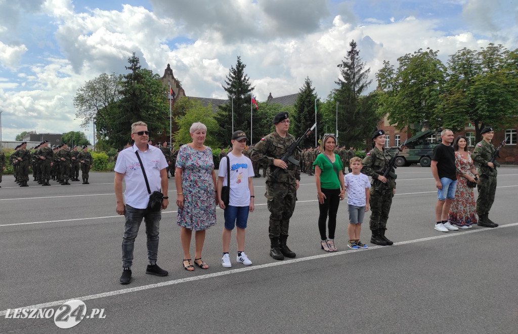 Przysięga wojskowa w Lesznie