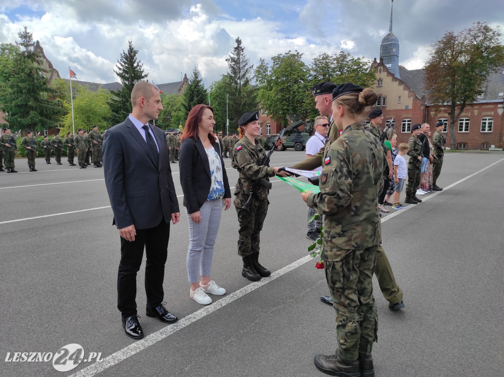 Przysięga wojskowa w Lesznie