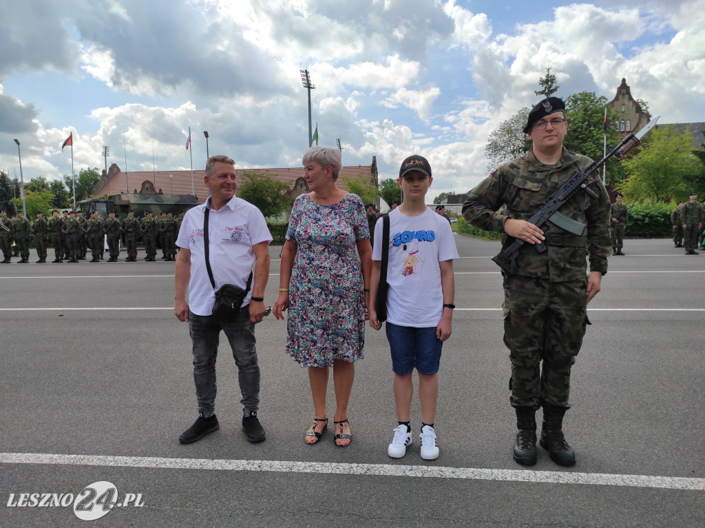 Przysięga wojskowa w Lesznie