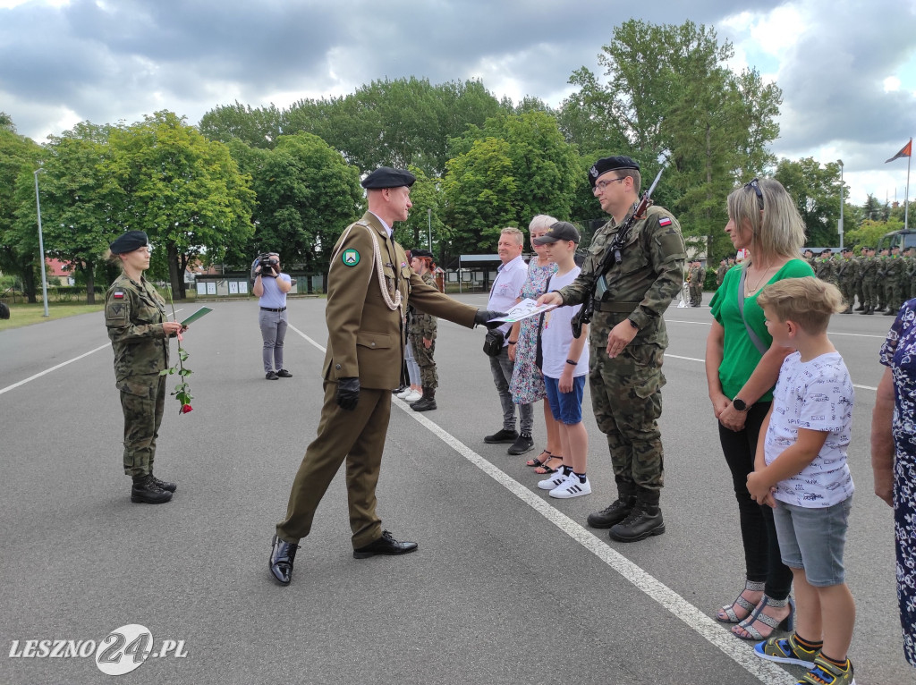 Przysięga wojskowa w Lesznie