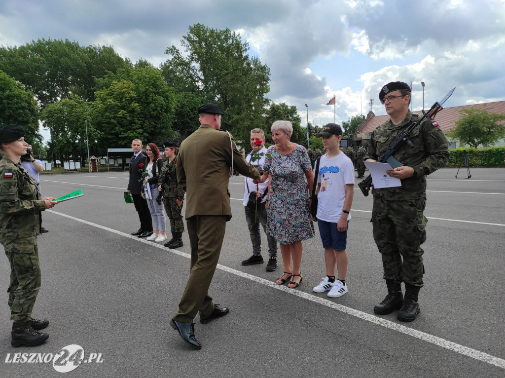 Przysięga wojskowa w Lesznie