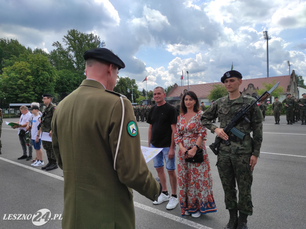 Przysięga wojskowa w Lesznie