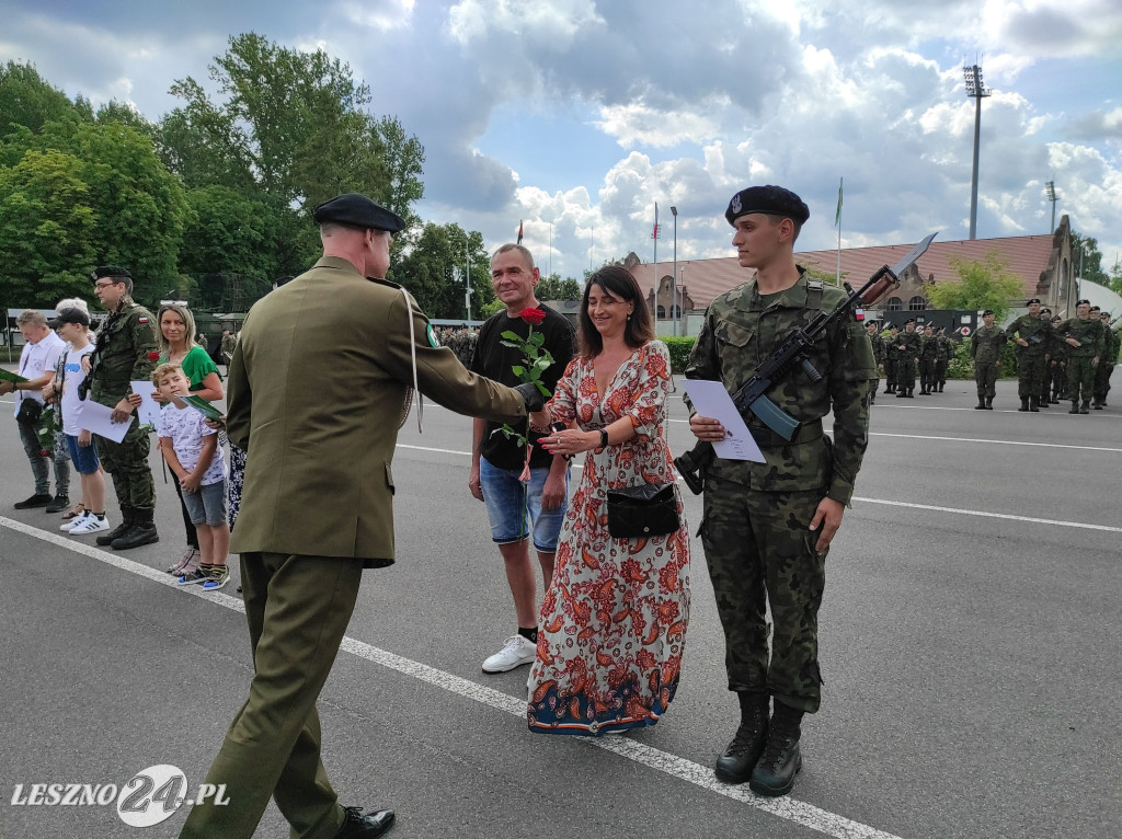 Przysięga wojskowa w Lesznie