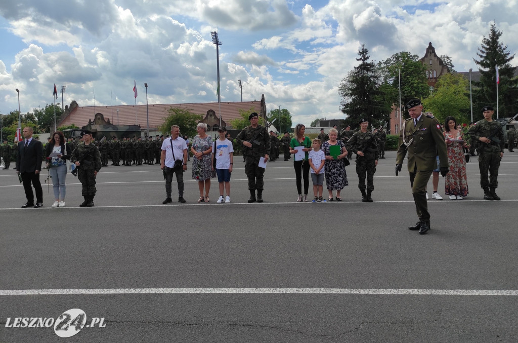 Przysięga wojskowa w Lesznie