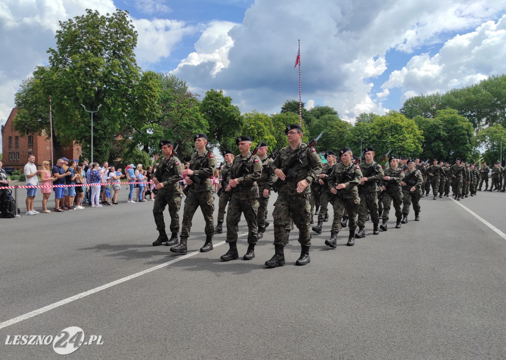 Przysięga wojskowa w Lesznie