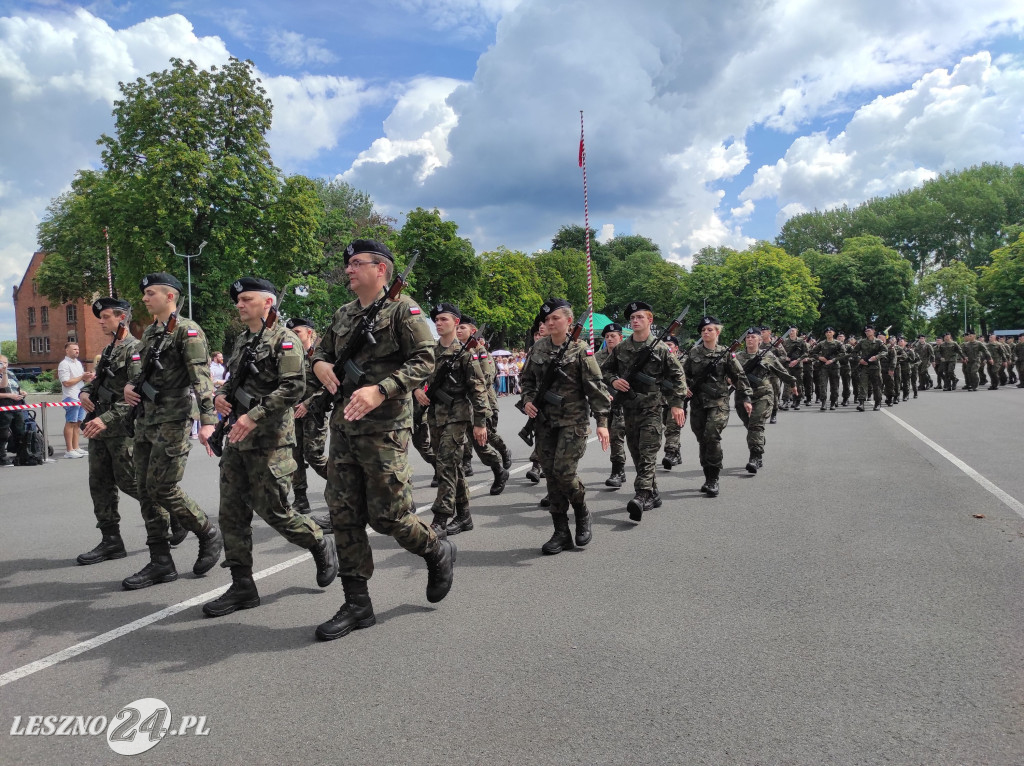 Przysięga wojskowa w Lesznie