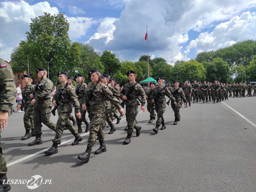 Przysięga wojskowa w Lesznie