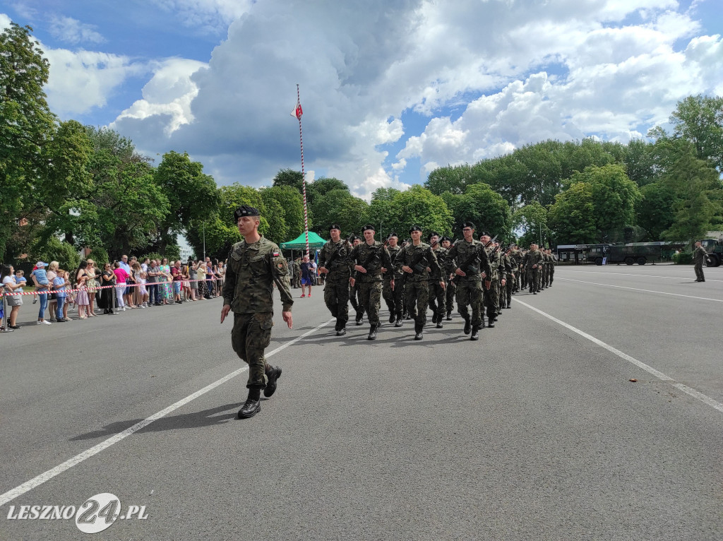 Przysięga wojskowa w Lesznie