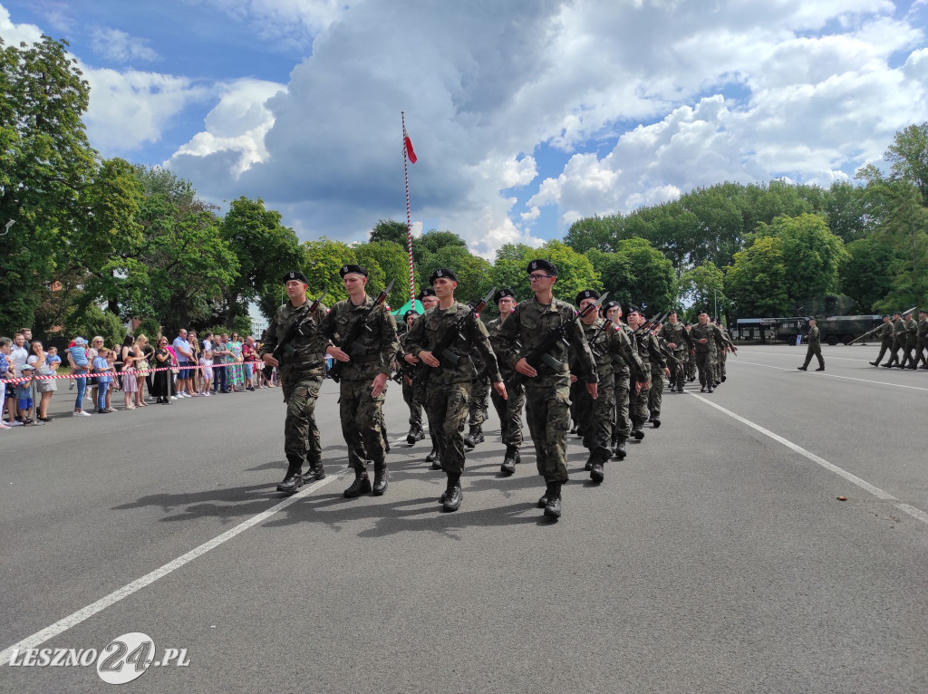 Przysięga wojskowa w Lesznie