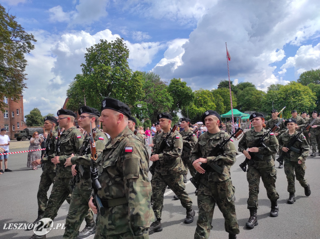 Przysięga wojskowa w Lesznie