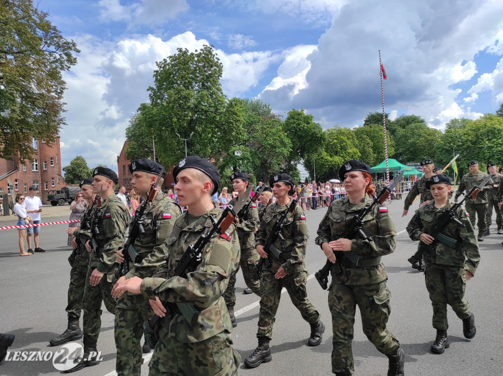 Przysięga wojskowa w Lesznie