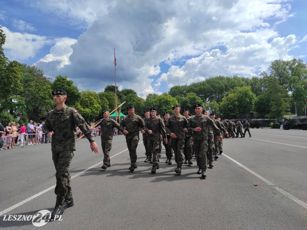 Przysięga wojskowa w Lesznie