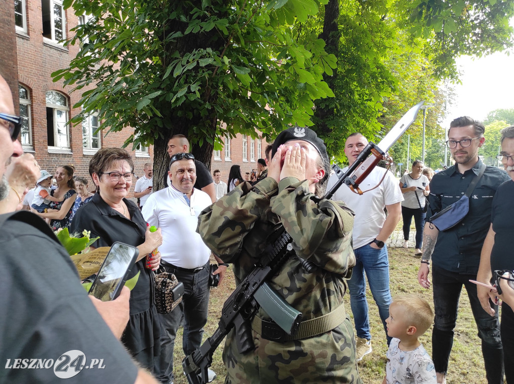 Przysięga wojskowa w Lesznie