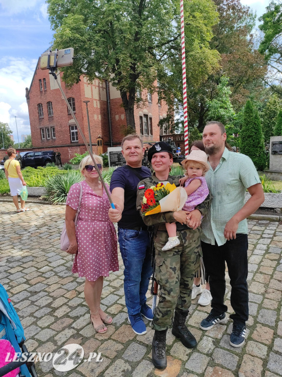 Przysięga wojskowa w Lesznie