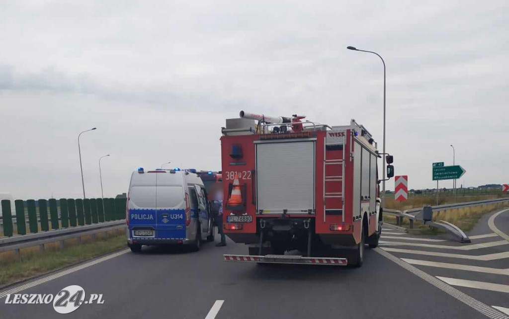 Subaru dachowało na ekspresówce