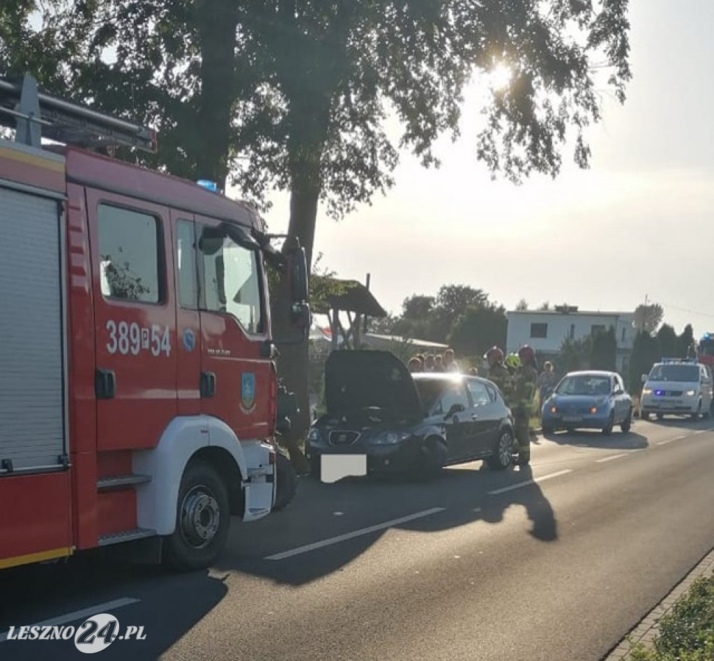 Trzy auta zderzyły się w Jezierzycach