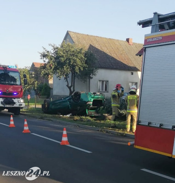 Trzy auta zderzyły się w Jezierzycach