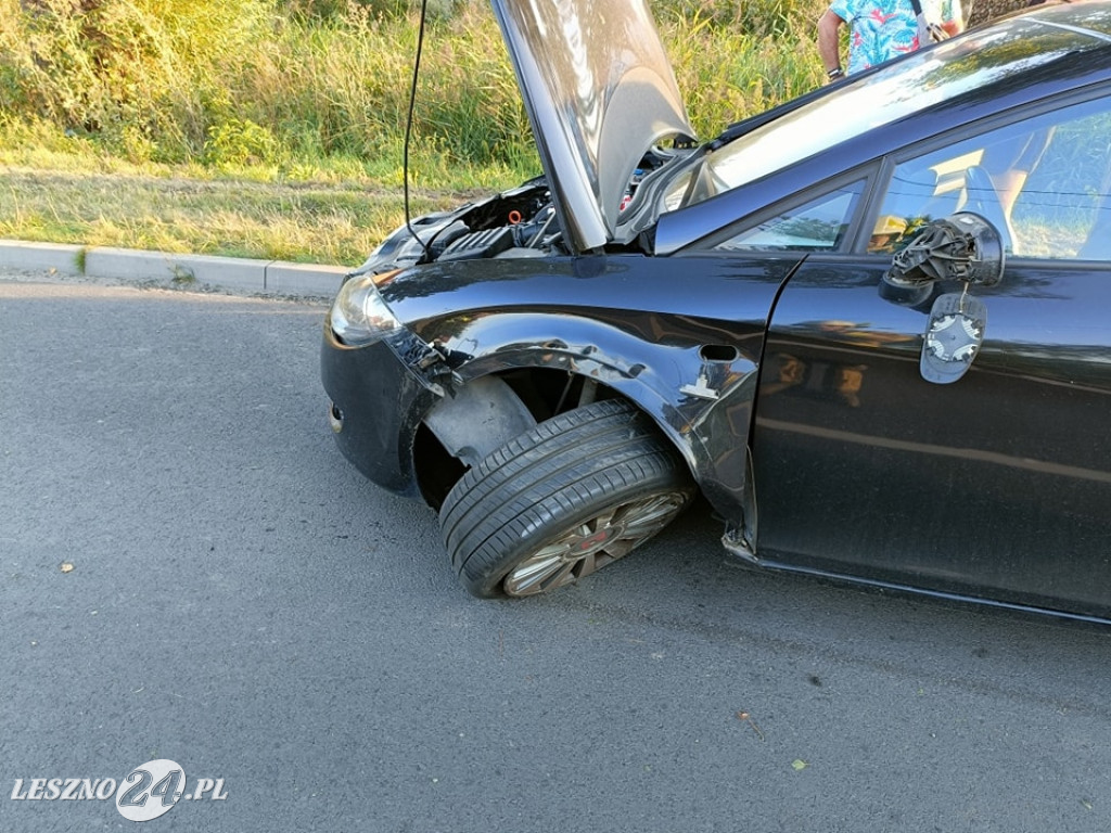 Trzy auta zderzyły się w Jezierzycach