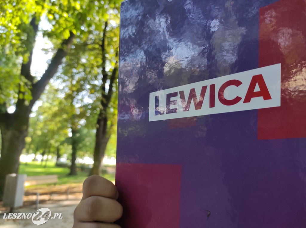 Konferencja prasowa Lewicy w Lesznie
