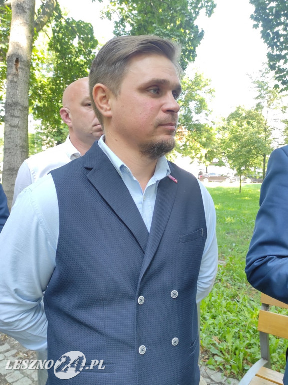 Konferencja prasowa Lewicy w Lesznie