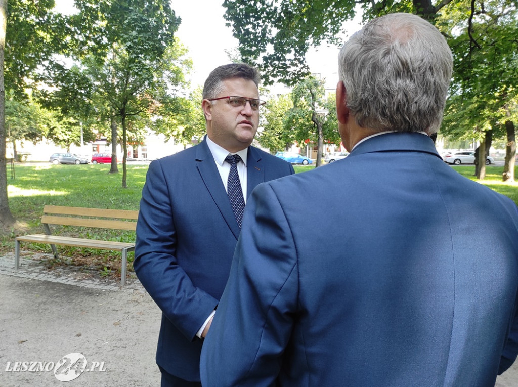 Konferencja prasowa Lewicy w Lesznie