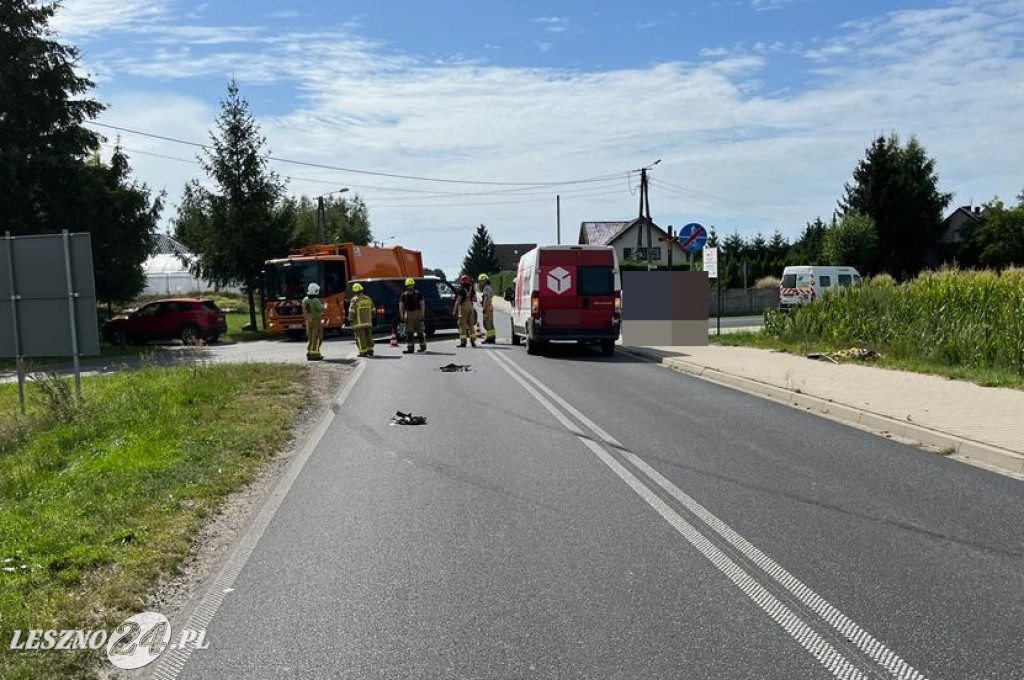 Zderzenie aut we Włoszakowicach