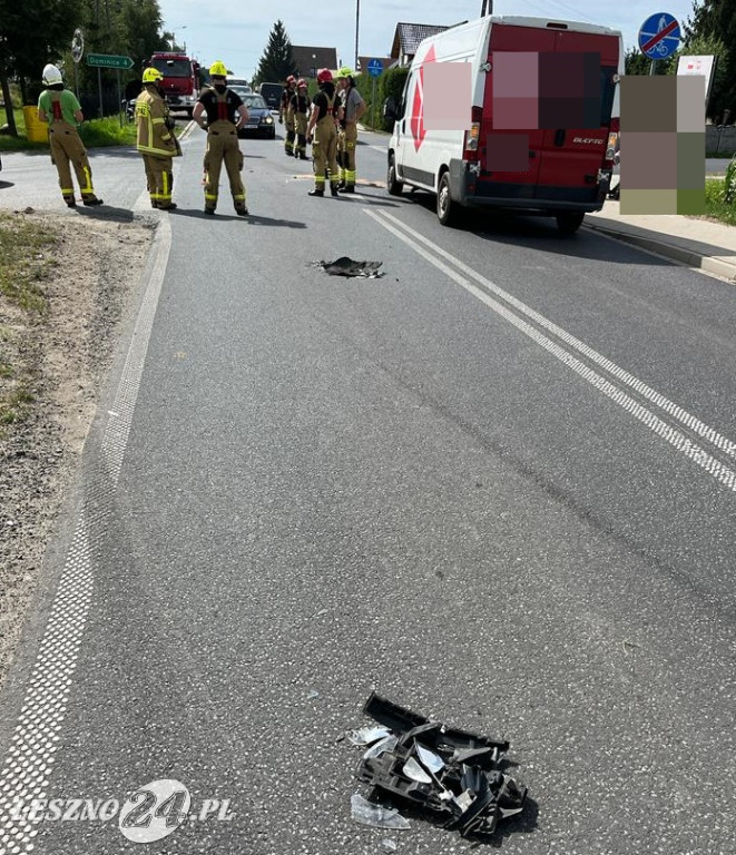 Zderzenie aut we Włoszakowicach