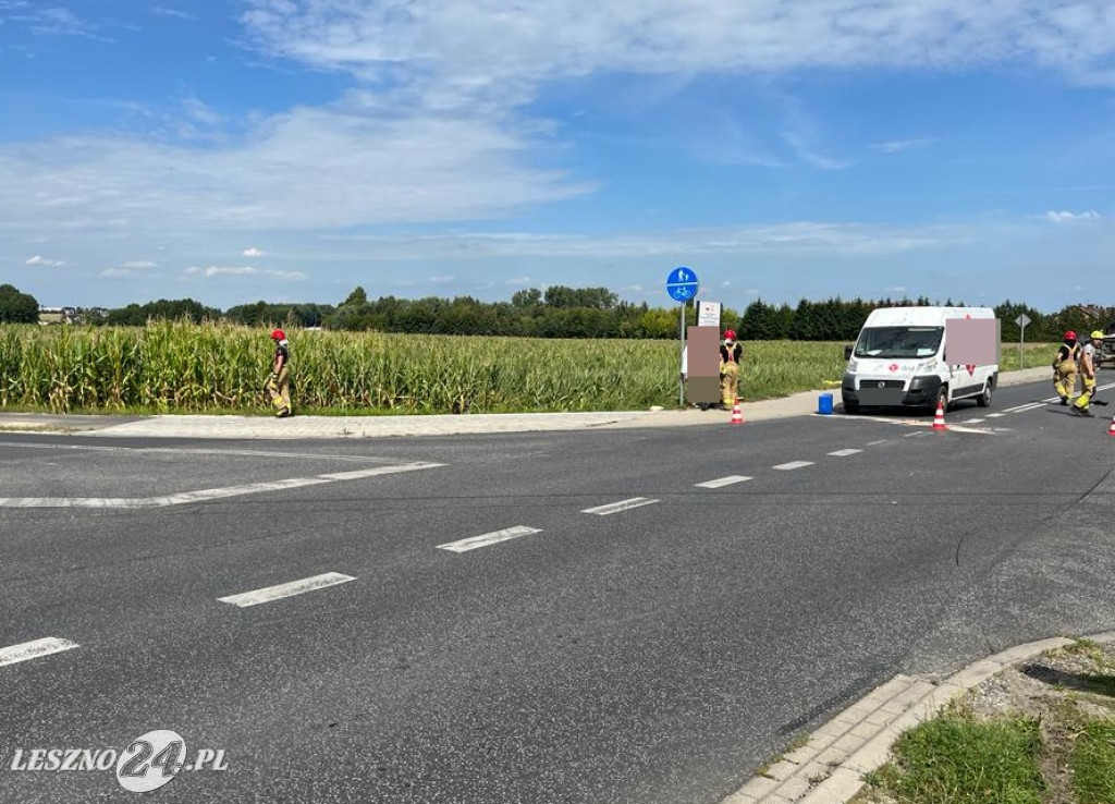 Zderzenie aut we Włoszakowicach