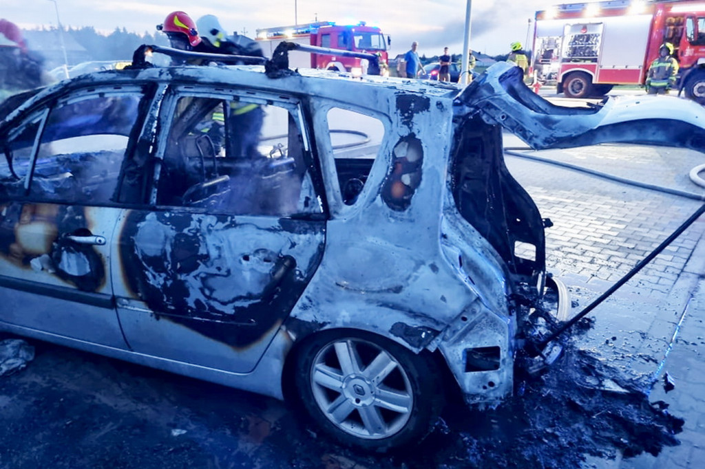 W Święciechowie spalił się samochód