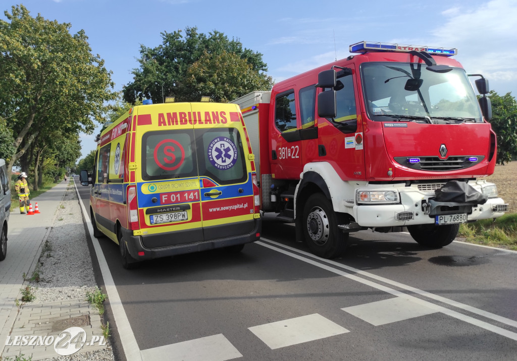 Zdarzenie drogowe w Wilkowicach