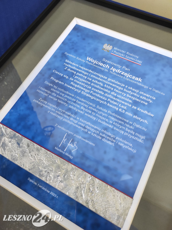 Otwarcie w Szkole Podstawowej w Dąbczu