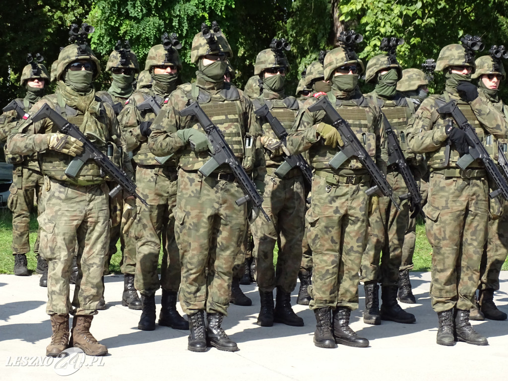 Przysięga WOT w Lesznie i pokaz wojskowy