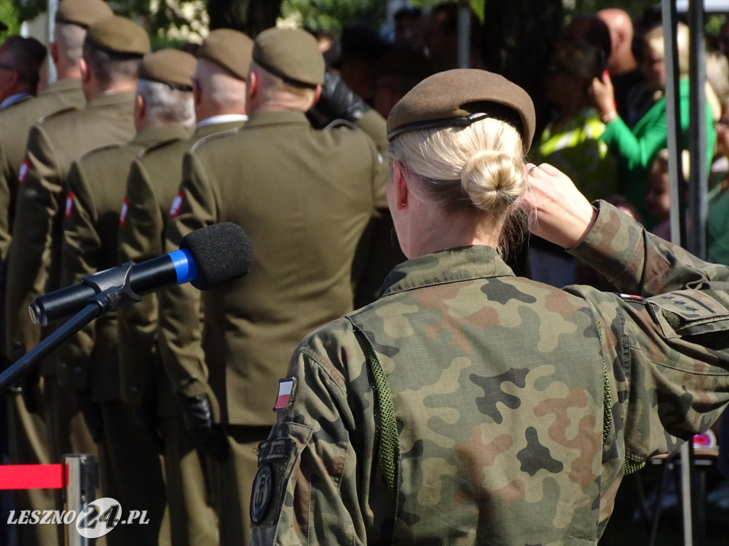 Przysięga WOT w Lesznie i pokaz wojskowy